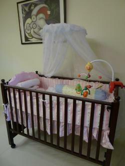 Beautiful Baby Cot with Japanese toy set