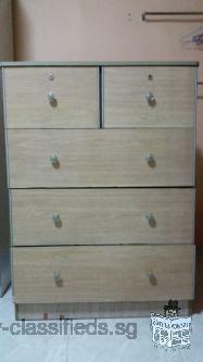 Used Wardrobe and 5 Drawer Cabinet For Sale