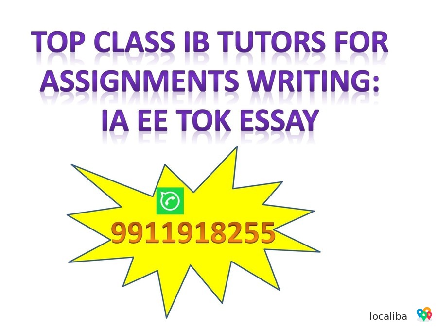 IB Certified Tutors for IA Extended Essay and tok all subjects