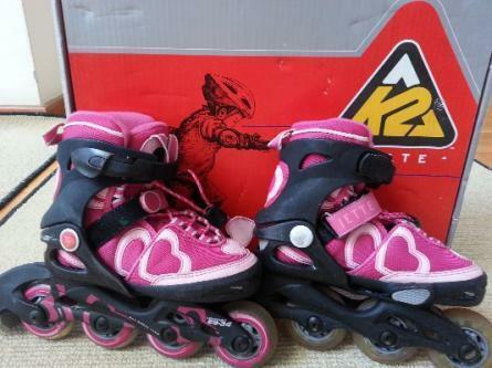 Hardly Used K2 Youth Jette's Heart Inline Skates for sale