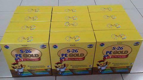 SELLING WYETH milk powder S-26 PE Gold 600g (x12)