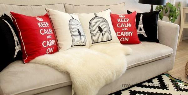 Keep Calm & Carry On Series of cushion covers