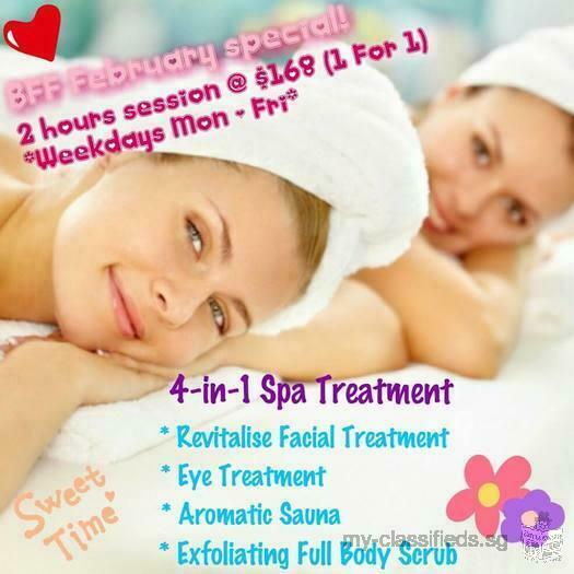 February BFF 1 FOR 1 weekday Spa special!