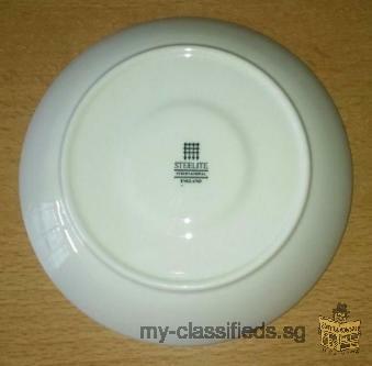 4 pcs of saucers (from Steelite International England) for sale