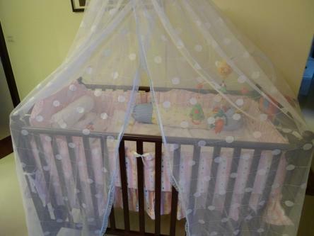 Beautiful Baby Cot with Japanese toy set