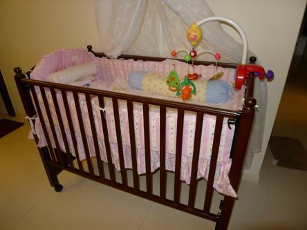 Beautiful Baby Cot with Japanese toy set