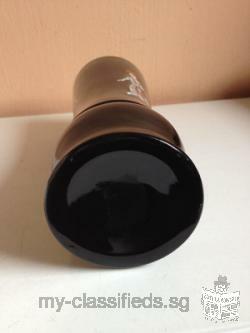 Black Lacquer Wooden Vase