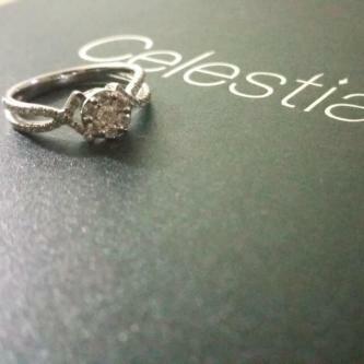 Celestial Round Modified Brilliant Diamond Ring (0.22 Cts)