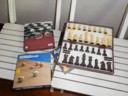 Lot of games -chess-backgammon-draughts-french bowls