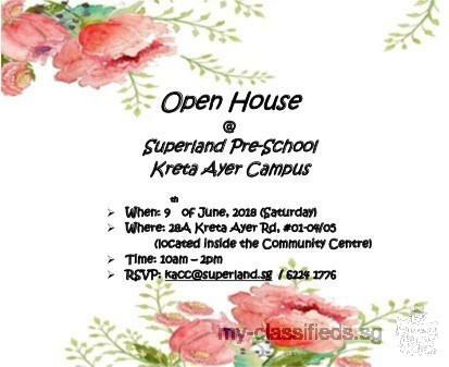 Open House Day at Superland Pre-School, Kreta Ayer Campus