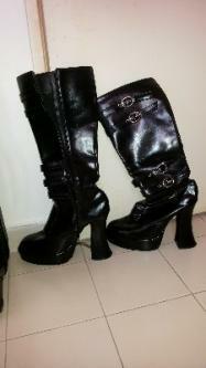 PLATFORM HEELS BOOTS SIZE 12