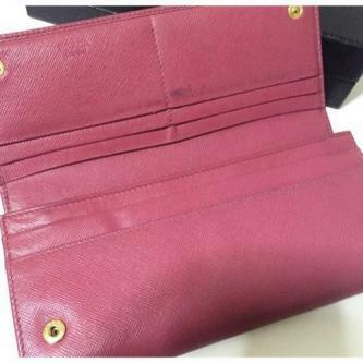 Prada Saffiano Peonia Wallet