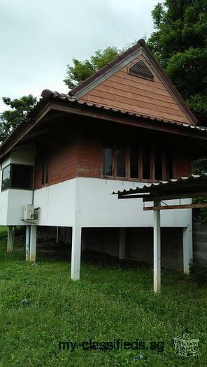 Sale Large Land plus nice House Suburban of Kanchaburi with Chanote Title Suitable for Big Projects